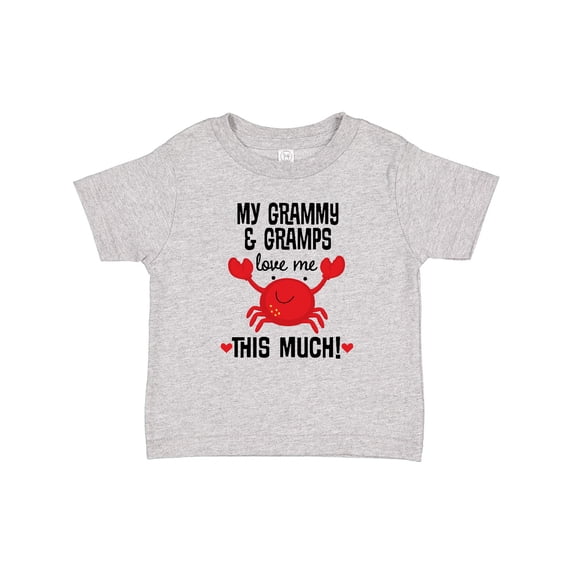 Inktastic Grammy and Gramps Love Me Grandson Grandchild Boys or Girls Baby T-Shirt
