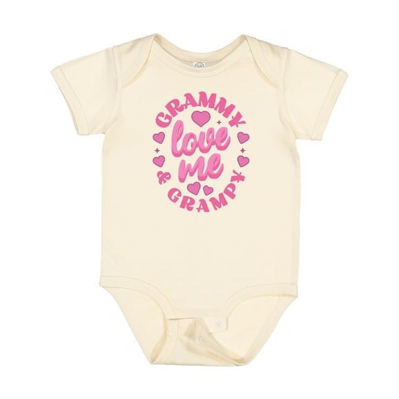 Inktastic Grammy and Grampy Love Me Girls Baby Bodysuit