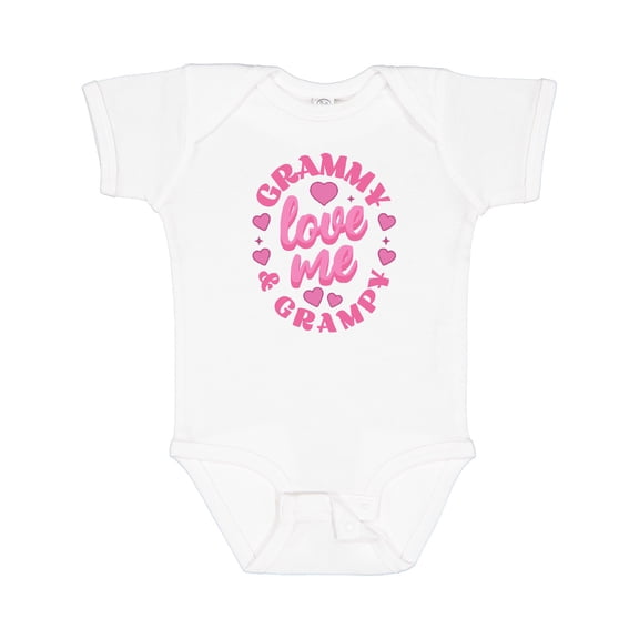 Inktastic Grammy and Grampy Love Me Girls Baby Bodysuit