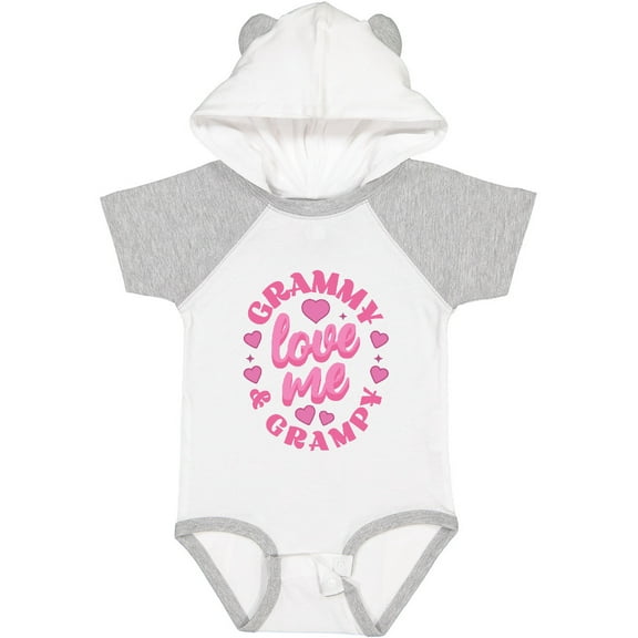 Inktastic Grammy and Grampy Love Me Girls Baby Bodysuit