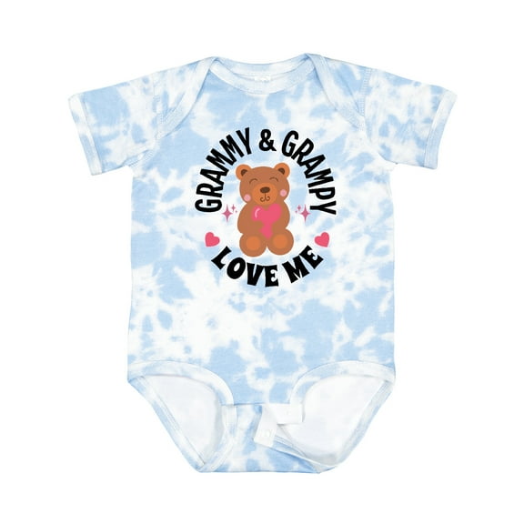 Inktastic Grammy and Grampy Love Me Grandchild Bear Boys or Girls Baby Bodysuit