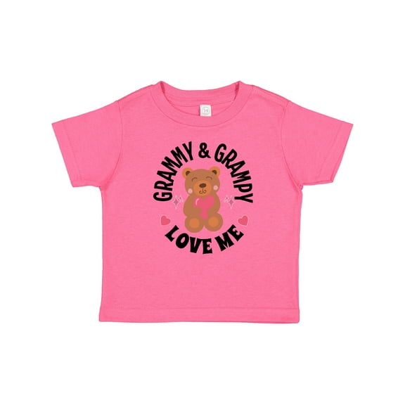 Inktastic Grammy and Grampy Love Me Grandchild Bear Boys or Girls Baby T-Shirt