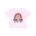thumbnail image 1 of Inktastic Grammy and Grampy Love Me Grandchild Rainbow Girls Baby T-Shirt, 1 of 5