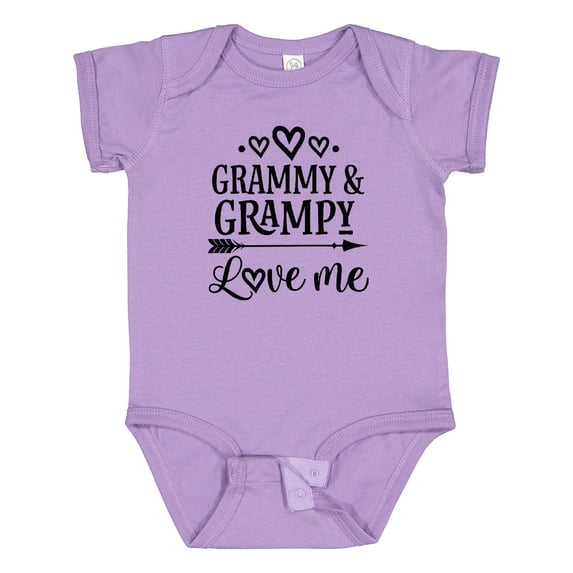 Inktastic Grammy and Grampy Love Me Valentine Boys or Girls Baby Bodysuit