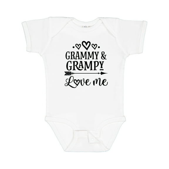 Inktastic Grammy and Grampy Love Me Valentine Boys or Girls Baby Bodysuit