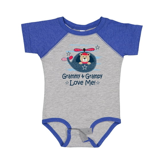 Inktastic Grammy and Grampy Love Me for Boy Boys Baby Bodysuit