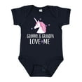thumbnail image 1 of Inktastic Grammy and Grandpa Love Me Girl Unicorn Girls Baby Bodysuit, 1 of 5