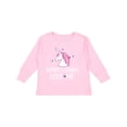 thumbnail image 1 of Inktastic Grammy and Grandpa Love Me Girl Unicorn Girls Long Sleeve Toddler T-Shirt, 1 of 5