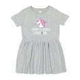 thumbnail image 1 of Inktastic Grammy and Grandpa Love Me Girl Unicorn Girls Toddler Dress, 1 of 5