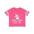 thumbnail image 1 of Inktastic Grammy and Grandpa Love Me Girl Unicorn Girls Toddler T-Shirt, 1 of 5