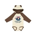 thumbnail image 1 of Inktastic Grammy and Papa Love Me Boys Long Sleeve Baby Bodysuit, 1 of 5