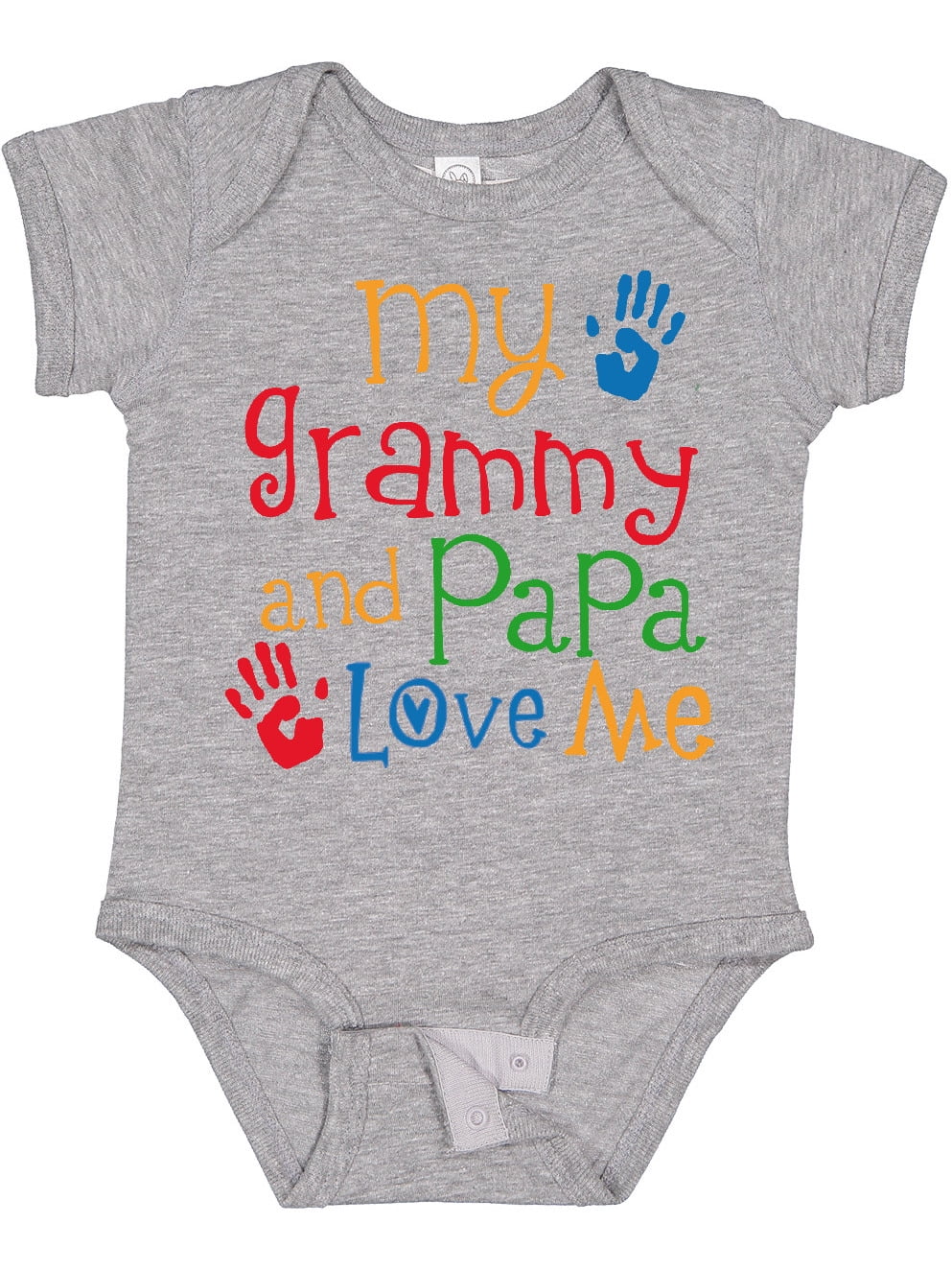 Inktastic Grammy and Papa Love Me Boys or Girls Baby Bodysuit
