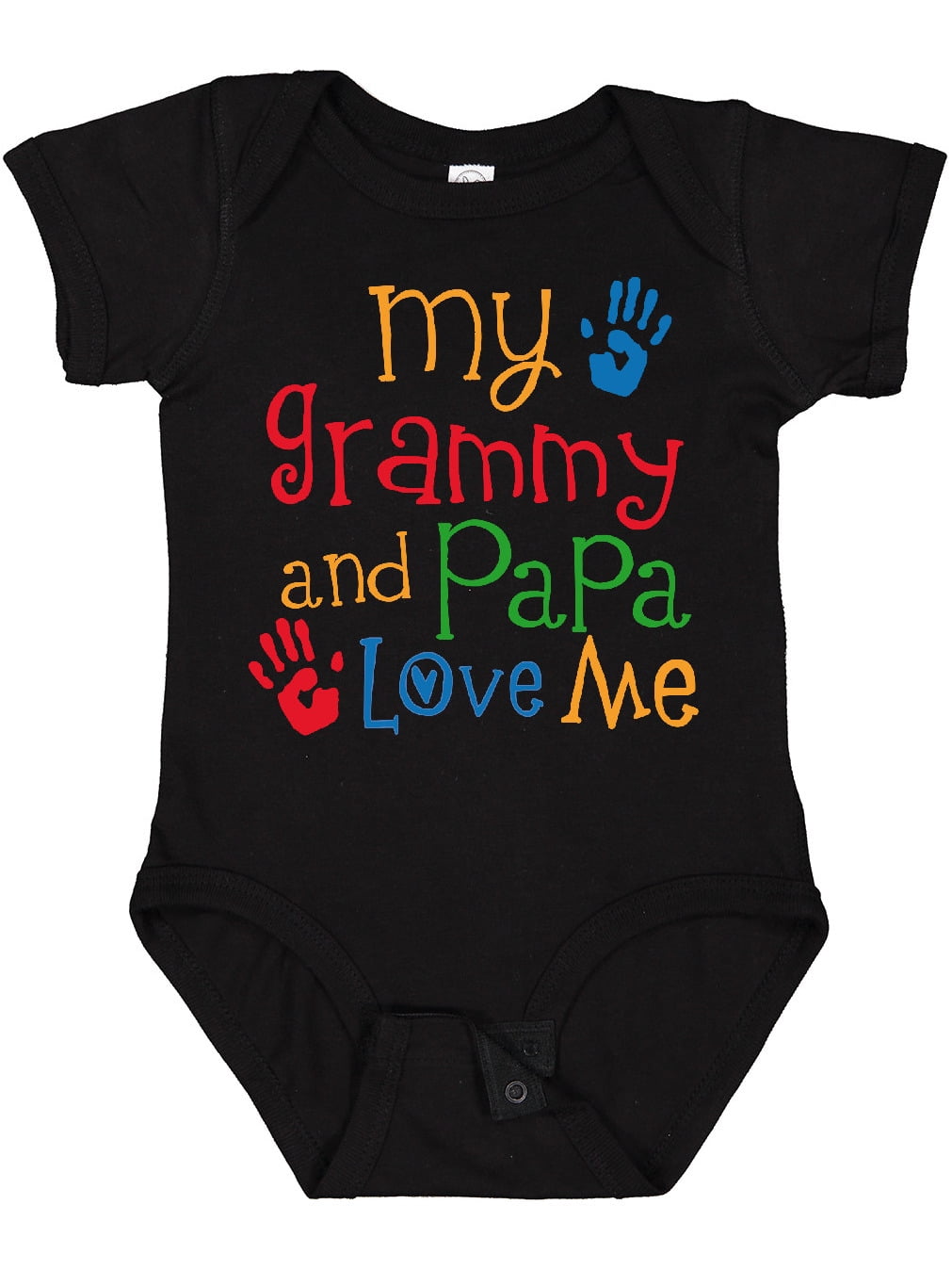 Inktastic Grammy and Papa Love Me Boys or Girls Baby Bodysuit
