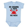thumbnail image 1 of Inktastic Grammy and Papa Love Me Boys or Girls Baby Bodysuit, 1 of 5