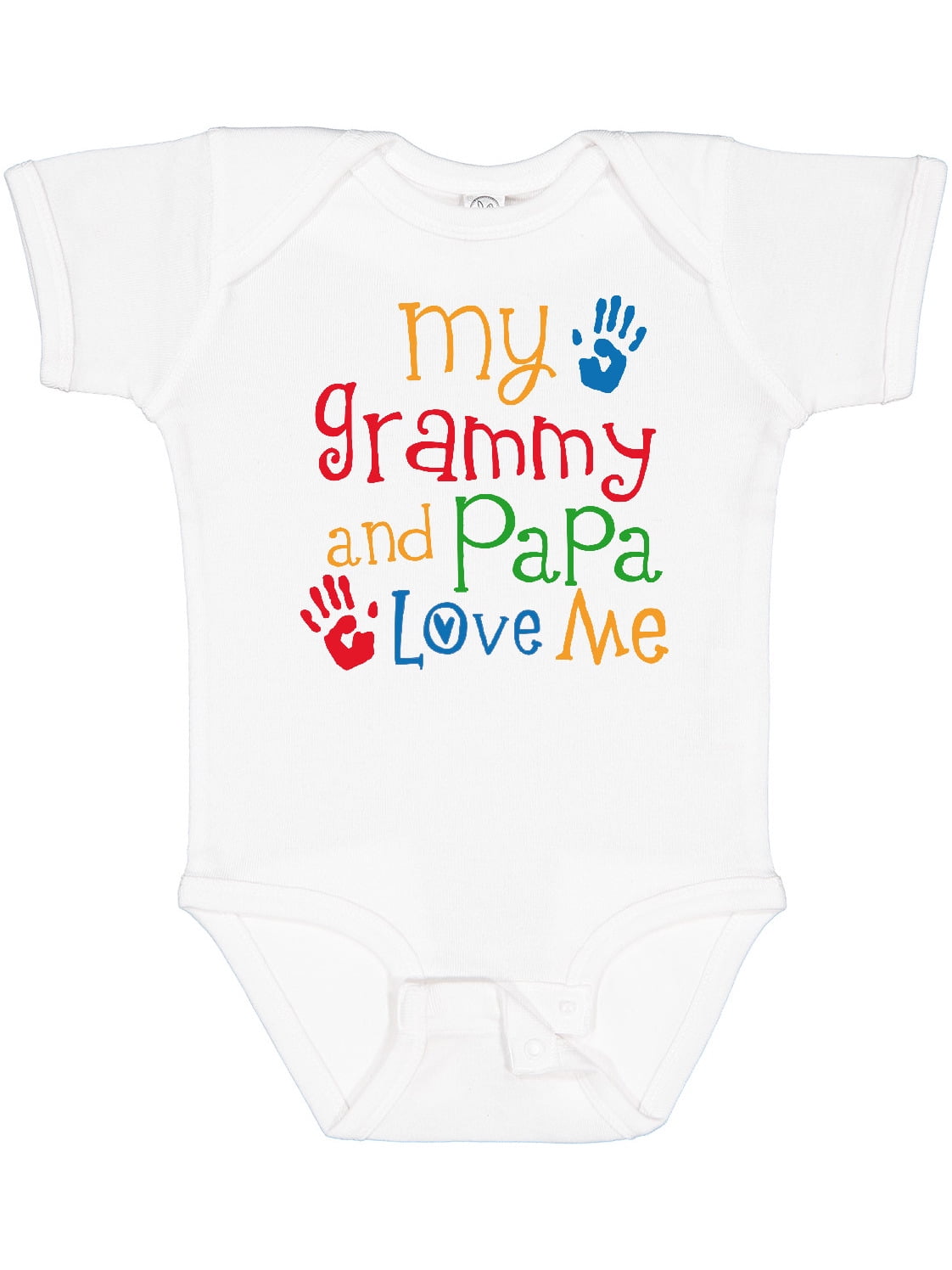 Inktastic Grammy and Papa Love Me Boys or Girls Baby Bodysuit