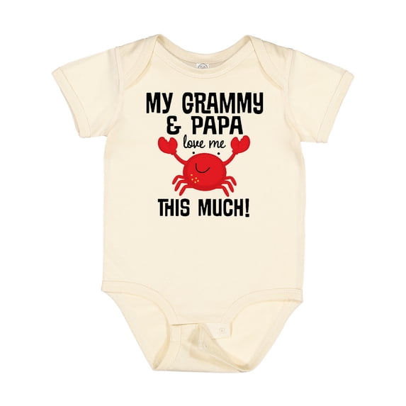 Inktastic Grammy and Papa Love Me Boys or Girls Baby Bodysuit