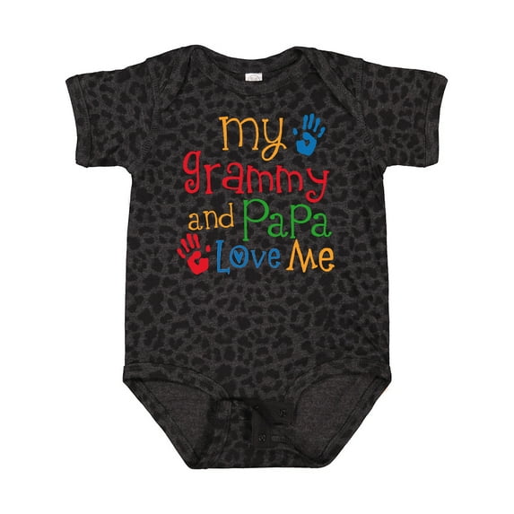 Inktastic Grammy and Papa Love Me Boys or Girls Baby Bodysuit