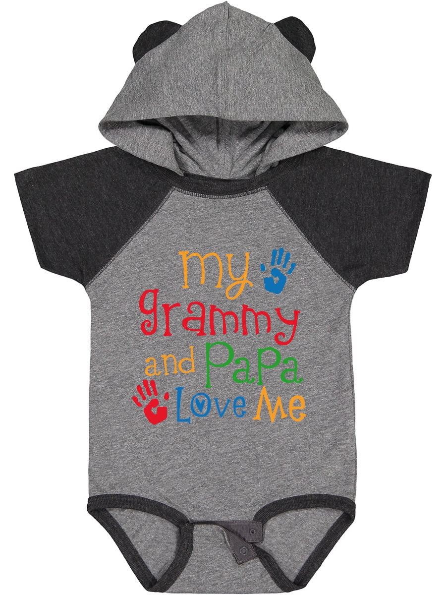 Inktastic Grammy and Papa Love Me Boys or Girls Baby Bodysuit