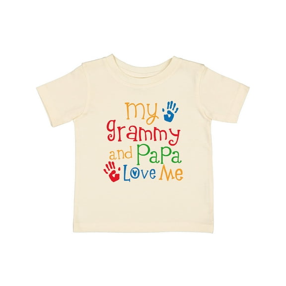 Inktastic Grammy and Papa Love Me Boys or Girls Baby T-Shirt