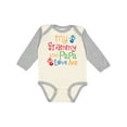 thumbnail image 1 of Inktastic Grammy and Papa Love Me Boys or Girls Long Sleeve Baby Bodysuit, 1 of 5