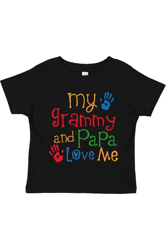 Grammy and Papa Love Me Boys or Girls Toddler T-Shirt
