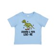 thumbnail image 1 of Inktastic Grammy and Papa Love Me Dinosaur Grandson Boys Baby T-Shirt, 1 of 5