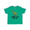 thumbnail image 1 of Inktastic Grammy and Papa Love Me Dinosaur Grandson Boys Baby T-Shirt, 1 of 5