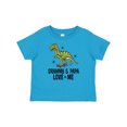 thumbnail image 1 of Inktastic Grammy and Papa Love Me Dinosaur Grandson Boys Baby T-Shirt, 1 of 5