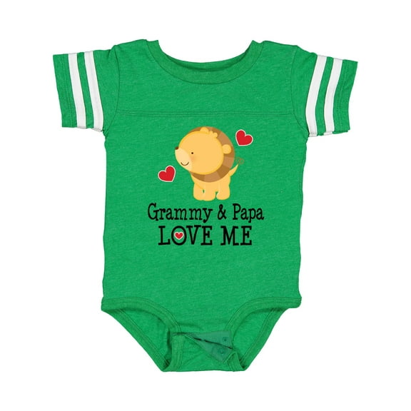 Inktastic Grammy and Papa Love Me Gift Boys Baby Bodysuit