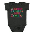 thumbnail image 1 of Inktastic Grammy and Papa Love Me Girls Baby Bodysuit, 1 of 5