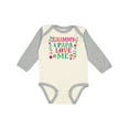 thumbnail image 1 of Inktastic Grammy and Papa Love Me Girls Long Sleeve Baby Bodysuit, 1 of 5