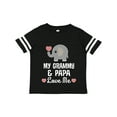 thumbnail image 1 of Inktastic Grammy and Papa Love Me Grandchild Boys or Girls Toddler T-Shirt, 1 of 5