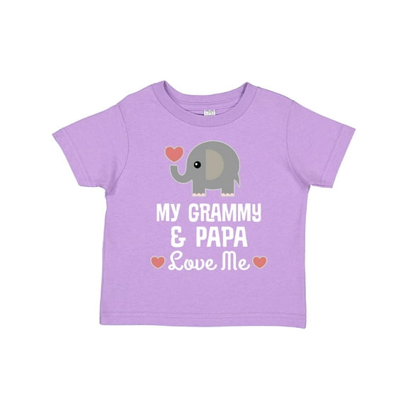 Inktastic Grammy and Papa Love Me Grandchild Boys or Girls Toddler T-Shirt