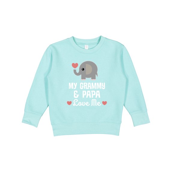 Inktastic Grammy and Papa Love Me Grandchild Toddler Sweatshirt