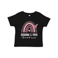 thumbnail image 1 of Inktastic Grammy and Papa Love Me Rainbow Girls Toddler T-Shirt, 1 of 5