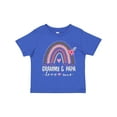 thumbnail image 1 of Inktastic Grammy and Papa Love Me Rainbow Girls Toddler T-Shirt, 1 of 5