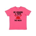 thumbnail image 1 of Inktastic Grammy and Papa Love Me Youth T-Shirt, 1 of 5