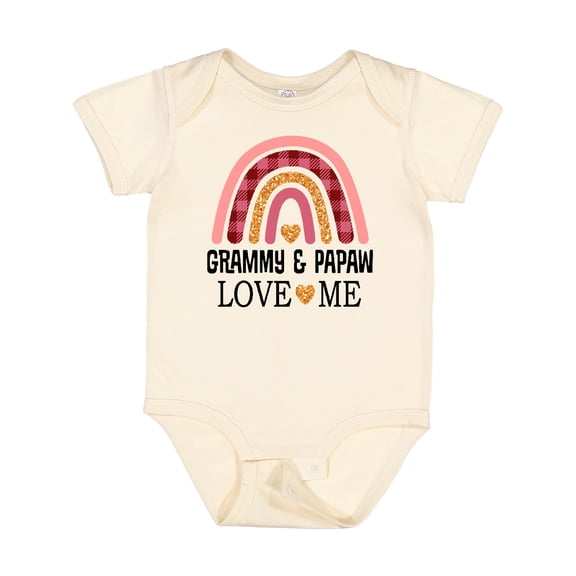 Inktastic Grammy and Papaw Love Me Girls Granddaughter Girls Baby Bodysuit
