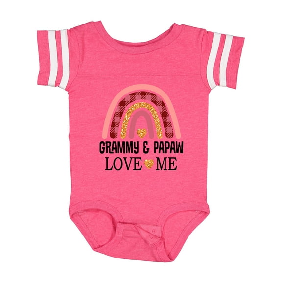 Inktastic Grammy and Papaw Love Me Girls Granddaughter Girls Baby Bodysuit