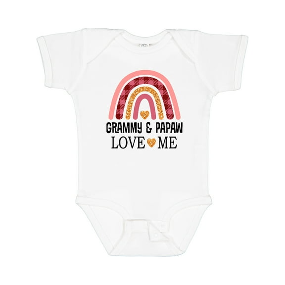 Inktastic Grammy and Papaw Love Me Girls Granddaughter Girls Baby Bodysuit