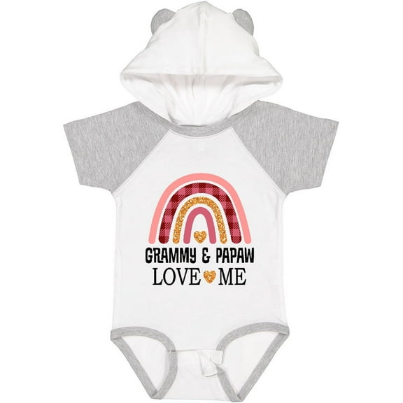 Inktastic Grammy and Papaw Love Me Girls Granddaughter Girls Baby Bodysuit