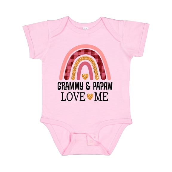 Inktastic Grammy and Papaw Love Me Girls Granddaughter Girls Baby Bodysuit