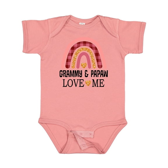 Inktastic Grammy and Papaw Love Me Girls Granddaughter Girls Baby Bodysuit