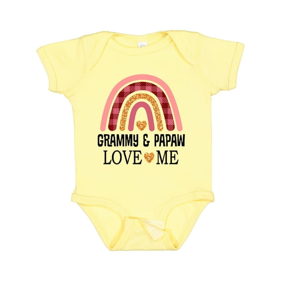 Inktastic Grammy and Papaw Love Me Girls Granddaughter Girls Baby Bodysuit