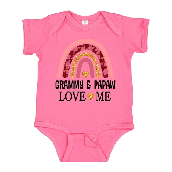 Inktastic Grammy and Papaw Love Me Girls Granddaughter Girls Baby Bodysuit