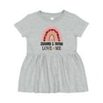 thumbnail image 1 of Inktastic Grammy and Papaw Love Me Girls Granddaughter Girls Baby Dress, 1 of 5