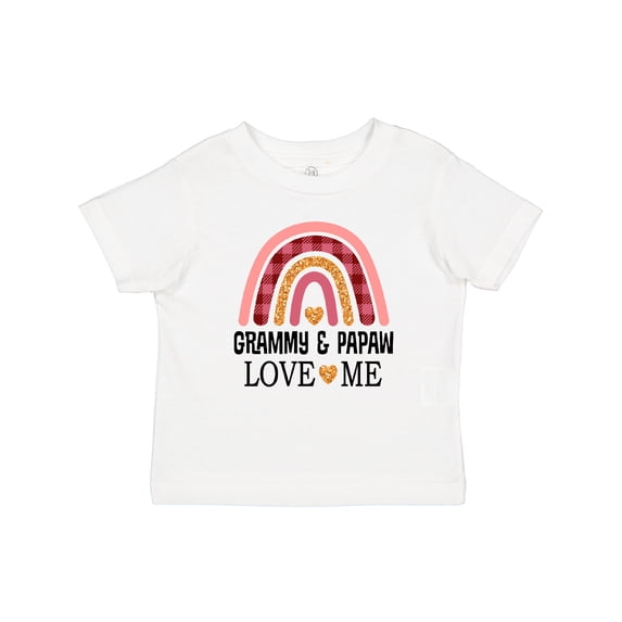 Inktastic Grammy and Papaw Love Me Girls Granddaughter Girls Baby T-Shirt