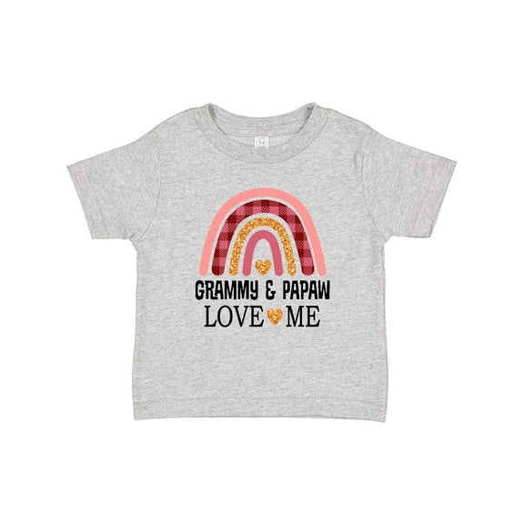 Inktastic Grammy and Papaw Love Me Girls Granddaughter Girls Baby T-Shirt
