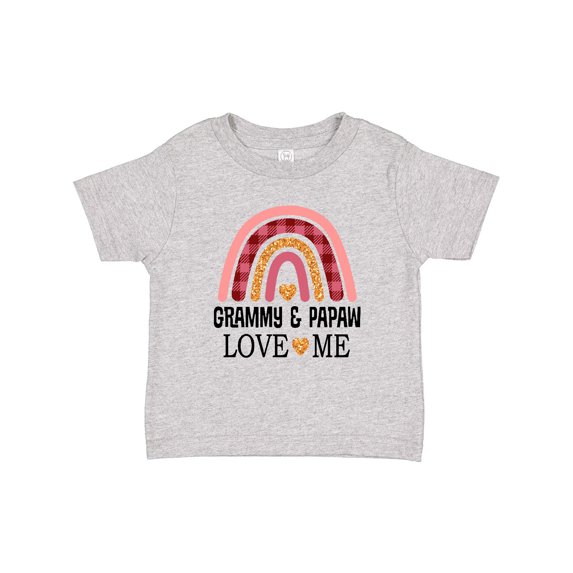 Inktastic Grammy and Papaw Love Me Girls Granddaughter Girls Baby T-Shirt