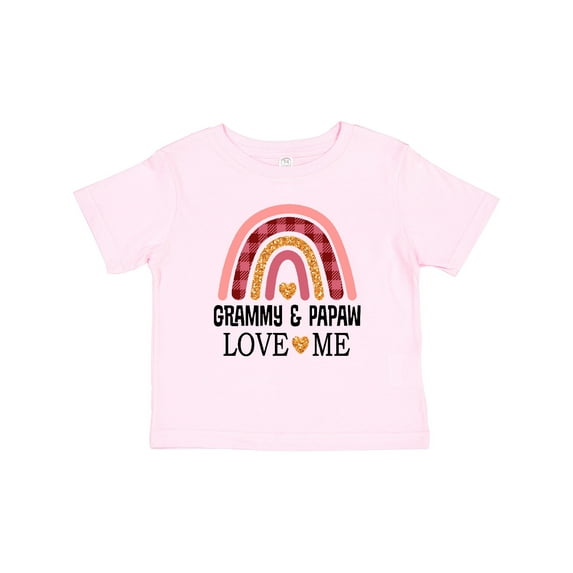 Inktastic Grammy and Papaw Love Me Girls Granddaughter Girls Baby T-Shirt